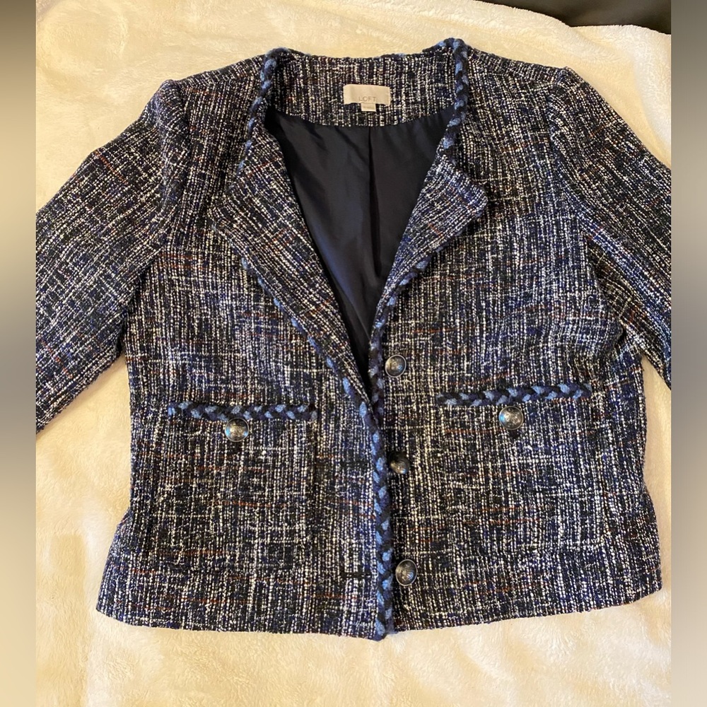Loft Women’s Tweed Blazer/Jacket, Size M - Picture 4 of 9